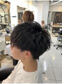 刈り上げないマッシュ　ナチュラルマッシュ　スパイラルパーマ