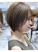 《岩田莉奈》ショートカット毛×ひし形ショートボブ　40・50代