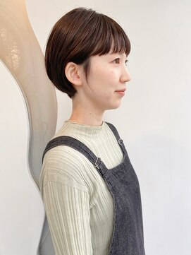 モリオ フロム ロンドン 大宮2号店(morio from London) 【なかじま ひびき】ワイドバングマッシュショート