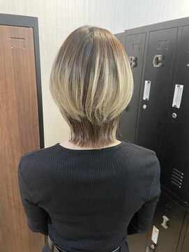 ギフト ヘアー サロン(gift hair salon) 【バレイヤージュくびれウルフ】原口健伸