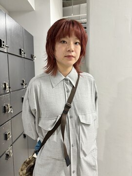 ヘアー アイス 御器所本店(HAIR ICI) 透明感カラー★ダブルカラーブリーチレッドブラウン