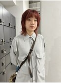 透明感カラー★ダブルカラーブリーチレッドブラウン