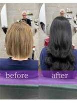 メルシー 福岡天神店(Merci)&nbsp;カラー+エクステ[エクステ/シールエクステ/インナーエクステ]