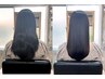 <髪質改善>カット +ケア縮毛矯正 + シルク髪トリートメント　￥30000⇒￥24000