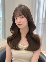 ボタン シブヤ(VOTAN SHIBUYA)&nbsp;韓国ヘア/くすみベージュ/レイヤーカット/前髪カット/顔周り