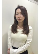 ギグス 栄店(gigs)&nbsp;ミディアムレイヤー/大人ミディ/レイヤーカット/透明感ブラウン