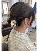 成人式/前撮り/ヘアセット/シニヨン/まとめ髪/着物ヘア
