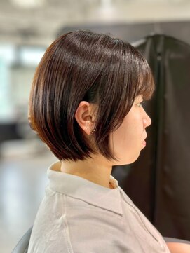 ワン バイ ジエクト(One by The Ect) 【似合わせボブ】ココアグレージュ/チョコレートブラウン