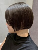 ソワネ 表参道(soigne) 表参道白髪ぼかし顔周りレイヤーくびれショートボブアッシュ40代