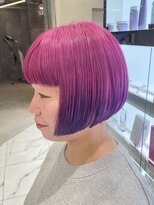 ピークアブー 原宿ハラカド(PEEK-A-BOO)&nbsp;前下がりボブ／刈り上げボブ/デザインカラー/ピークアブー