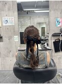 ポニーテールアレンジ ボブアレンジ 結婚式アレンジ