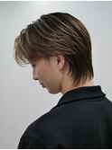 バレイヤージュ センターパート ハイライト
