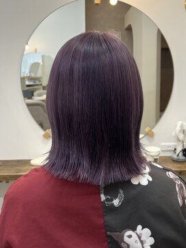 シア 春日部店(SHEER) ラベンダーカラー×ボブ　【春日部　岩槻】