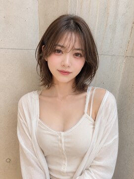 ネオリーブ モカ 川崎チネチッタ店(Neolive mocca) グレージュ×大人ボブ
