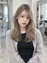 モト 船橋(moto)&nbsp;船橋/ベージュロングレイヤー/顔まわり