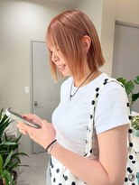 ネン(nen)&nbsp;外はねボブ×オレンジベージュ