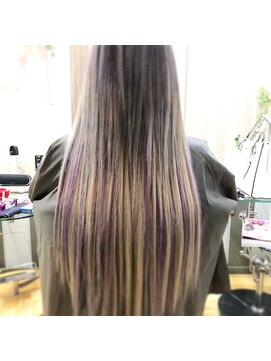 アクアライム(Aqua Lime) 外国人風グラデーション