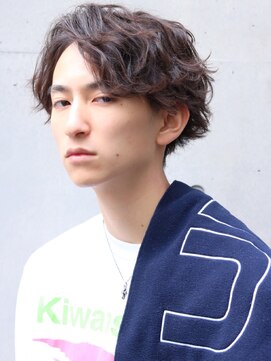 ネイビー(NAVY) フェザーウェーブマッシュ