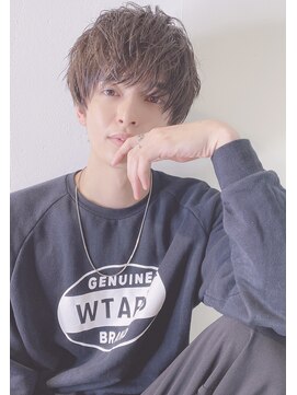 レア 中野(Le'a) Le'a齋藤マッシュウルフ七三オールバックツイストパーマ/中野