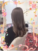 #パールベージュ#ベージュ#セミロング#艶髪#音波トリートメント