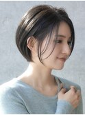 前髪長め大人ショートボブ20代30代40代【AIN.表参道】川原大地