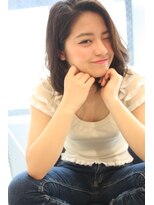 トゥーリ 藤崎店(tuuli)&nbsp;ゆるふわミディアムかきあげスタイル