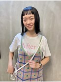 プツッとオン眉ボブ◎