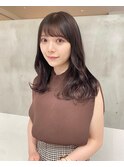 【mirei】韓国風暗髪スタイル/シースルーバング