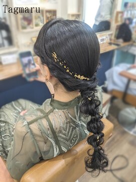 タグマル 金箔ヘアセット☆玉ねぎヘア♪金箔販売有！