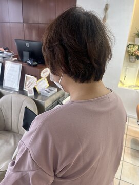 クオリス 上板橋店(QUALIS) 【大人可愛い】ショートヘア くせ毛 ナチュラルブラウン