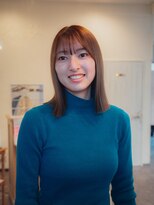 カラン(caran)&nbsp;肩上ロブ+明るめグレージュ【@hair_mazda】