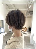 大分ショートボブ顔まわりレイヤーカット髪質改善カラー30代