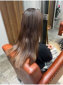 髪質改善カラー×ピンクベージュ【表参道,青山,外苑前美容室】