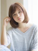 【脱白髪染め】シアブラウンひし形ストレートボブ40代ヘア