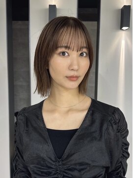 ハオ(hao) 【hao】KENGO 韓国ボブレイヤーボブ結べるボブシースルーバング