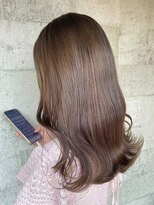 ミルヘアデザイン(mil hair design)&nbsp;ミルクティーベージュダブルカラーグレージュカラーハイライト