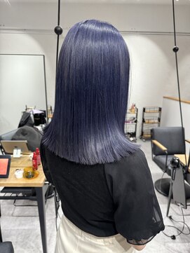 リイチ(LIICHI) ブルーラベンダーカラー ※ブリーチメニューはDMのみご予約可能