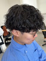 フゥ 宇都宮(FeU)&nbsp;波巻きパーマメンズパーマメンズヘアツーブロックツイストパーマ