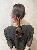 お呼ばれタイトヘアアレンジ