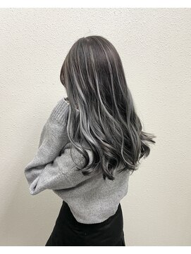 アウルム 下北沢(aurum) 【ロング】グレージュハイライト(M3D髪質改善下北沢アウルム)