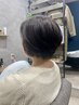 白髪染め可）カット+地肌にやさしいリタッチカラー+髪質改善トリートメント