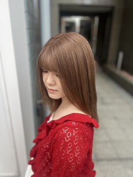 ファーレンピュア(FAHREN PURE) ダブルカラー／ブラウン／ベージュ／ミディアム／和光市