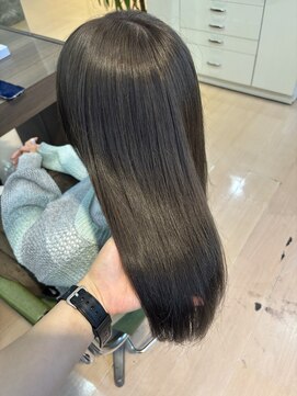 アウラ(AURA) オリーブベージュワンブリーチカラー