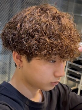 フィフスパーク(fifth PARK) 渋谷プードルパーマ強めパーママッシュウルフメンズカット20代