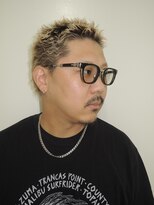 ルックグッドストア(LOOK GOOD STORE)&nbsp;メンズカットアップバングハイトーンスパイキーショート