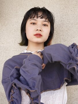 ロマーリ(LOMARLIE) 20代30代ミディアムボブ前髪パーマ岡山ボブ