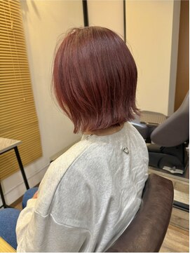 コーチ 新代田店(Coach) ブリーチ無しでもできるカシスレッド×外ハネボブ