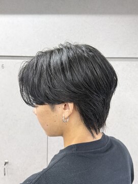 ニコ トウキョウ ロジック(nico TOKYO Logic) メンズセンターパート曲がる縮毛矯正アップバング