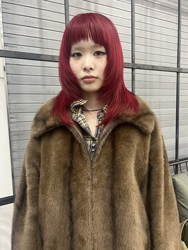 ロックス バイ マグ 松本(rocks BY MAG) チェリーレッド暖色カラーボルドーワインレッド春カラー