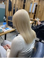 アフターニュース 新潟(afternews)&nbsp;ホワイトブロンド/ダブルカラー/ケアブリーチ/髪質改善/新潟